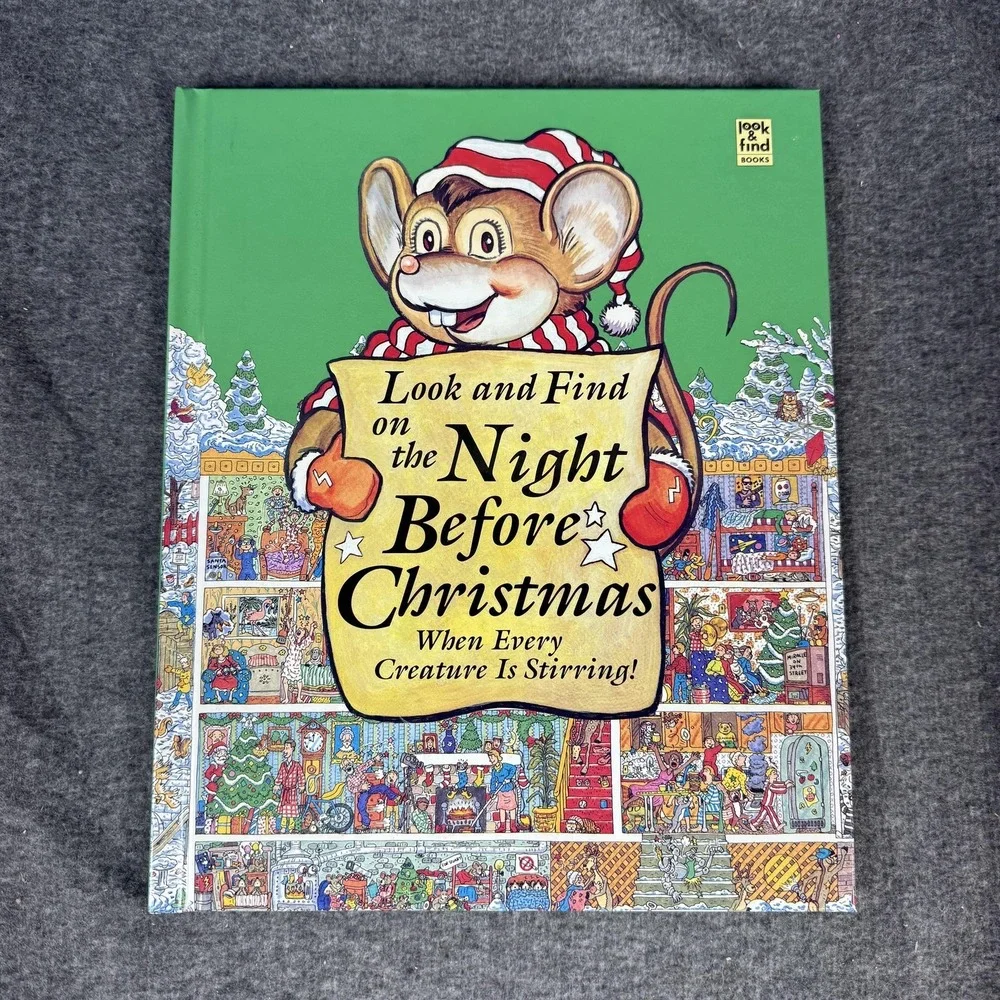 Vintage Look‎ & Find Night Before Christmas Jerrard Green HC Kids Puzzle Book
